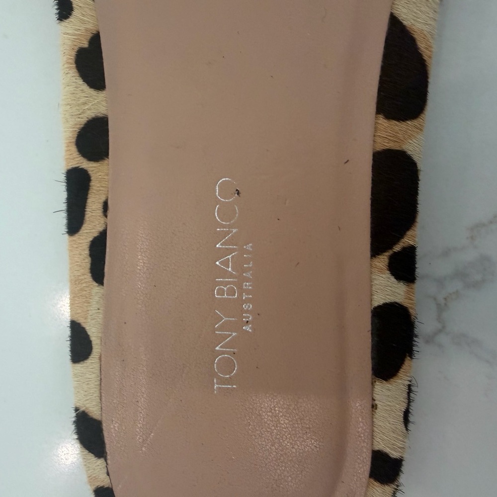 Tony Bianco Persia Leopard Print Flat Sandal - Picture 7 of 15
